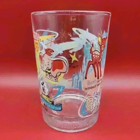 VTG PINOCCHIO Walt Disney 100 Years Of Magic McDonald's Glass CLEAR FULL COLOR - Picture 3 of 12